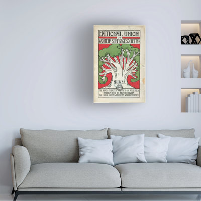 English School Pamphlet Forwomens Suffrage Societies, 1909 Canvas Art