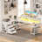 Lymon L-Shaped Metal Base Computer Desk with Power Outlet-2009467487