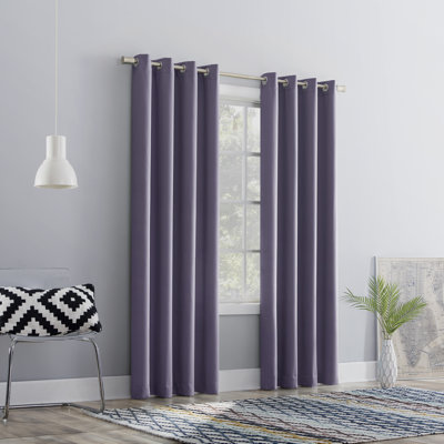 Thermal Energy Saving Grommet Curtain Panel - Basics by Wayfair™