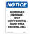 Authorized Personnel Only Notify Sign