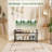 2-Tier Stylish Shoe Rack with Square Frame