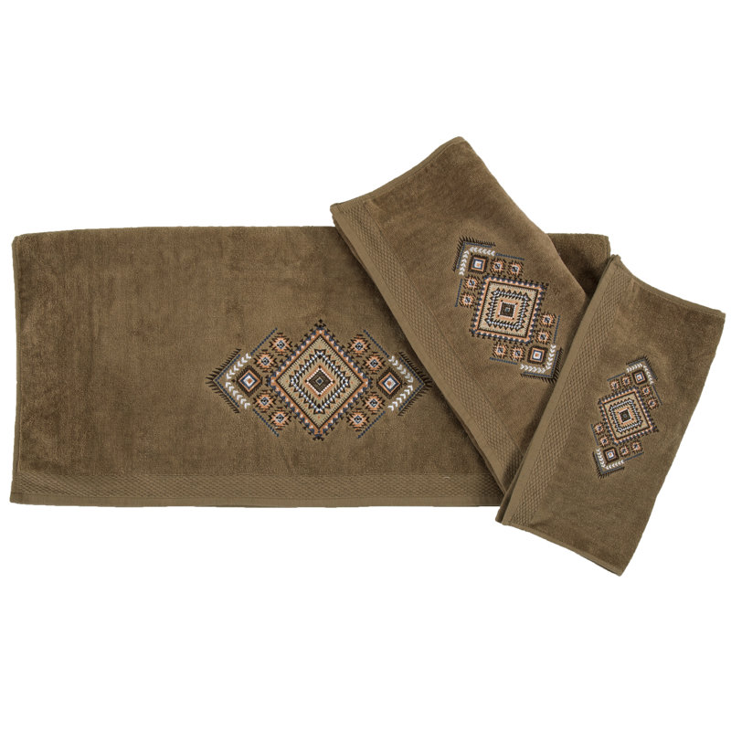 Ensemble de serviettes 3 pièces Aztec, Moka