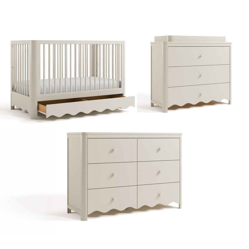 Ensemble de chambre de bébé 3 pièces Storkcraft Casablanca Deluxe, Noisette