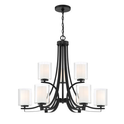 9 - Light Steel Dimmable Chandelier