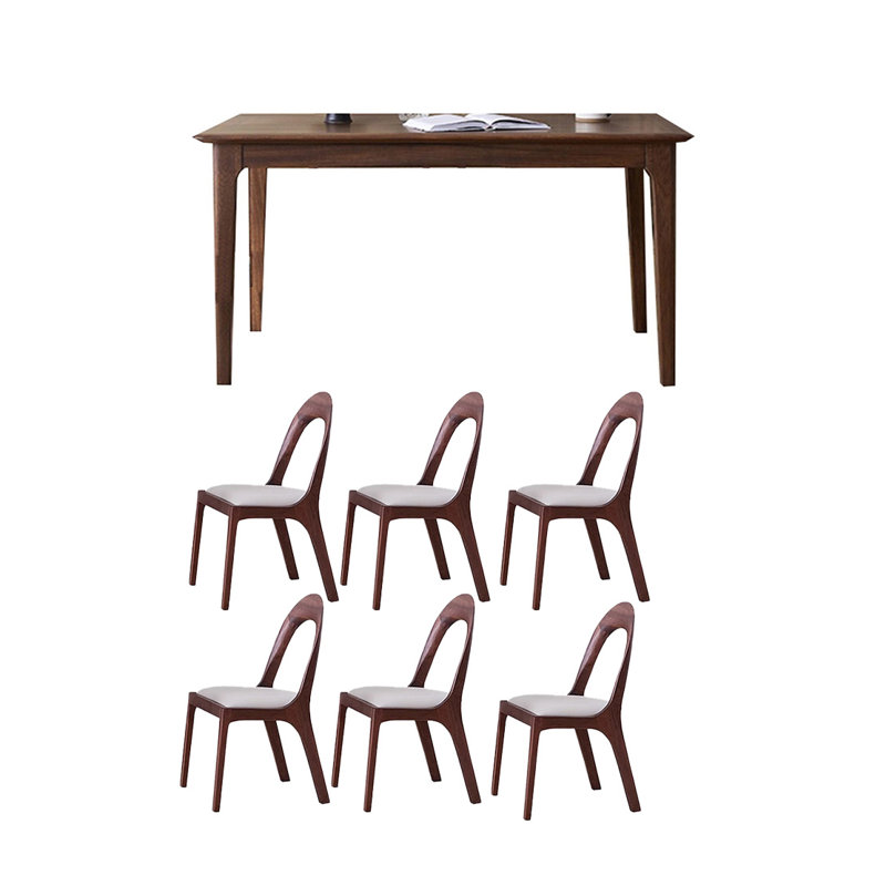 Ensemble de table classique classique, H 29,52 po x L 59,05 po x l 33,46 po, 7