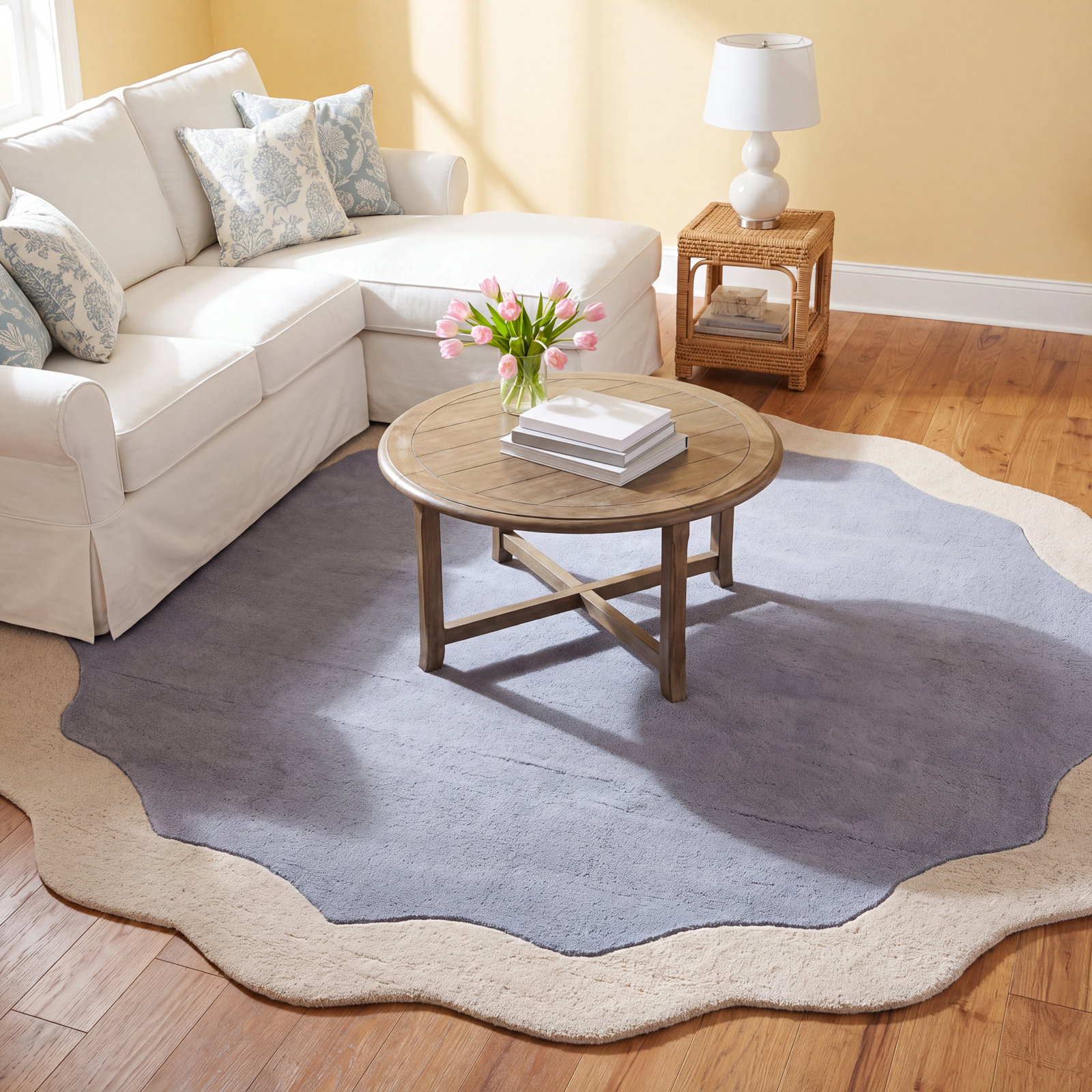 Hand-Tufted Wool Rug, Round 6'