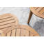 Attol Outdoor Round Teak Side Table-11400389