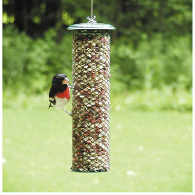 Birds Choice 11.5" Magnet Mesh Shelled Peanut Hanging Feeder, Green