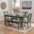 Io 6-Piece Two Toned Wood and Upholstered Dining Set-697424869