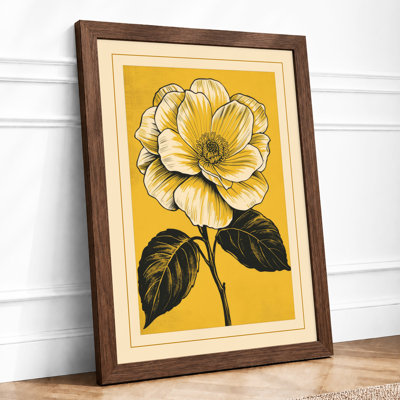 Pale Dahlia Botanical - Framed Print