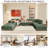 176" W 8-Piece Reversible Corduroy Modular Sectional -527781197