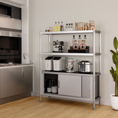 48'' W Stainless Steel Shelving Unit