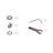 5 Piece Dinette Set for 4 Includes an Oval Dining Room Table with Butterfly Leaf and 4 Linen Fabric Kitchen Dining Chairs, Saddle Brown