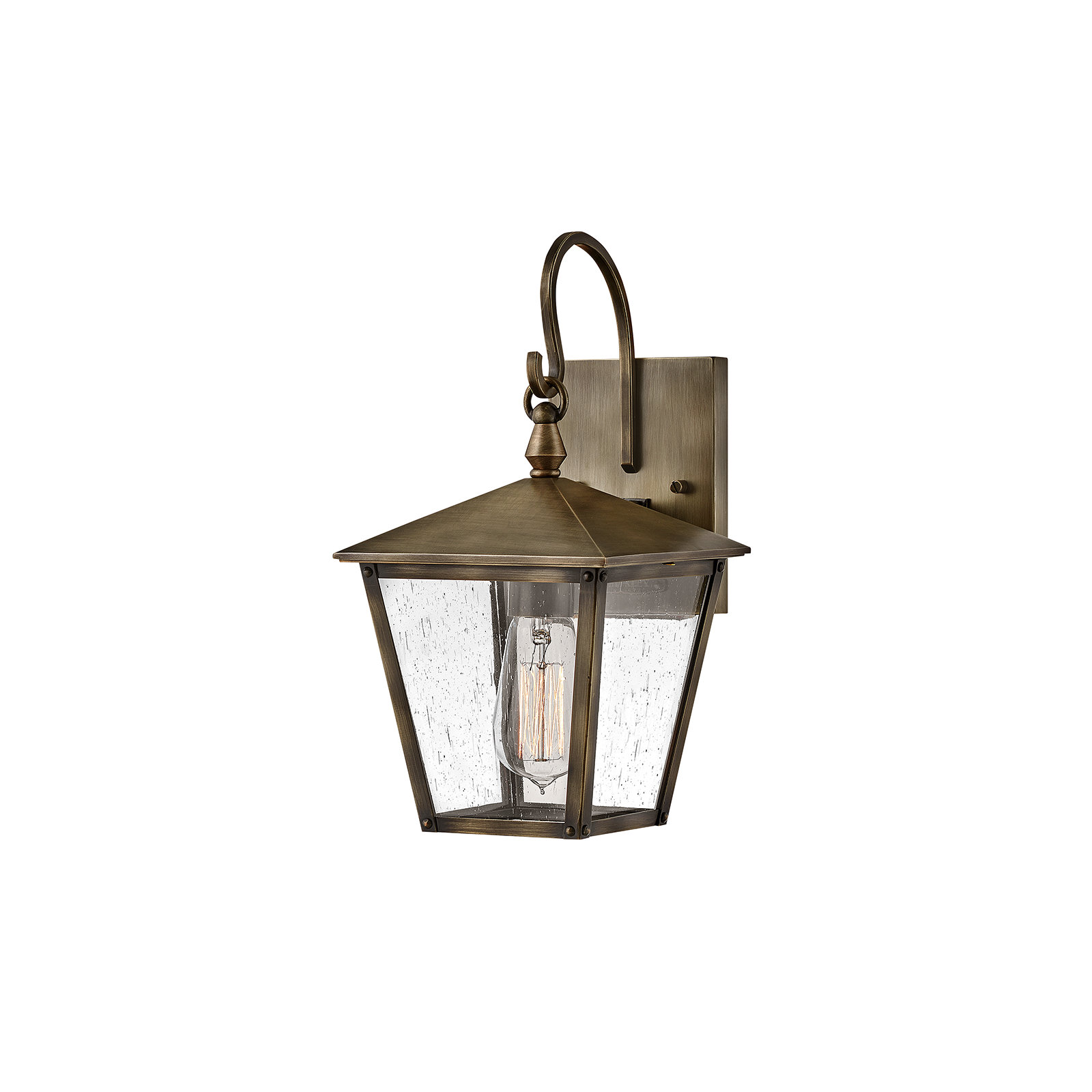 Huntersfield 1 - Bulb 13.75" H Outdoor Wall Lantern, Burnished Bronze