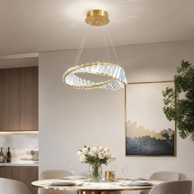 Achanti 1 - Light LED Chandelier, 115cm H x 40cm W x 40cm D