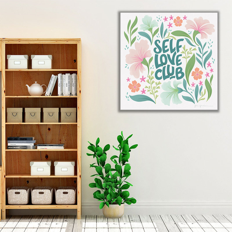 «Self Love Club II», reproduction d'art sur toile, H 12 po x l 12 po