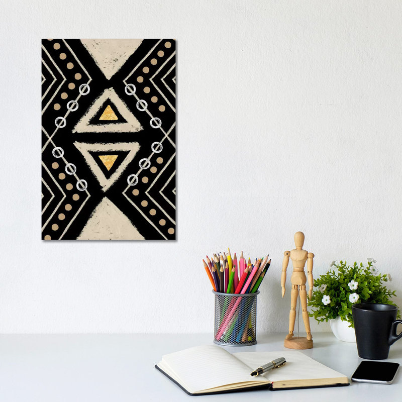 Motif I 1 Piece Wrapped Canvas Painting, 30.48cm H x 20.32cm W x 1.91cm D