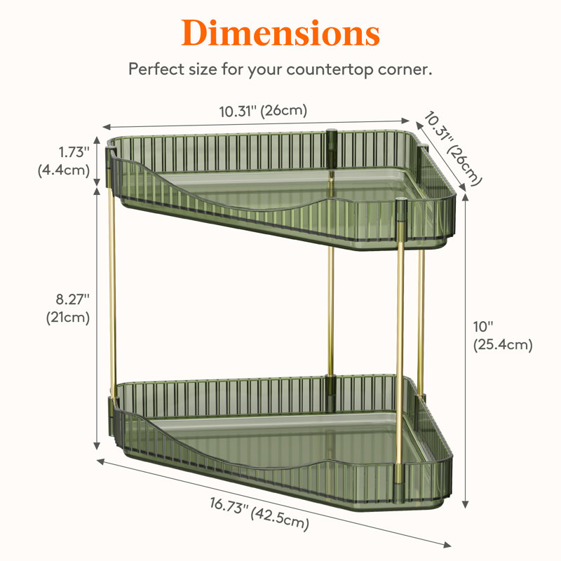 Plastic / Acrylic Bathroom Shelves, Green