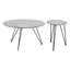 Ensemble de tables basses gris et noir