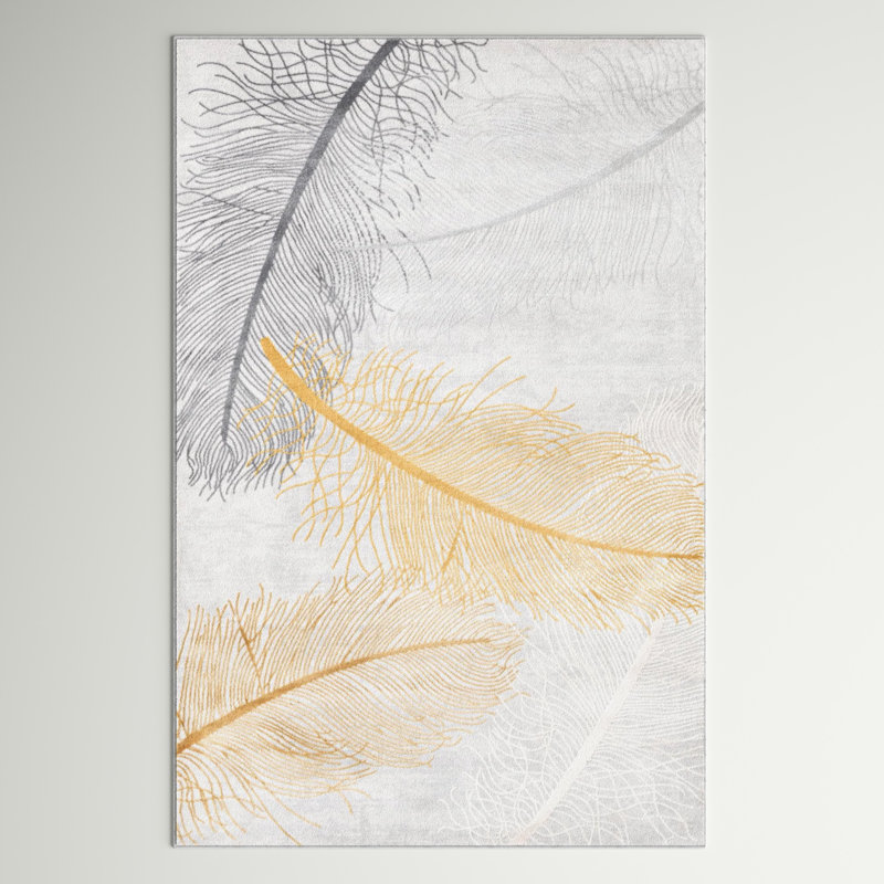 Hollen Floral Indoor Rug, Rectangle 4' x 6'