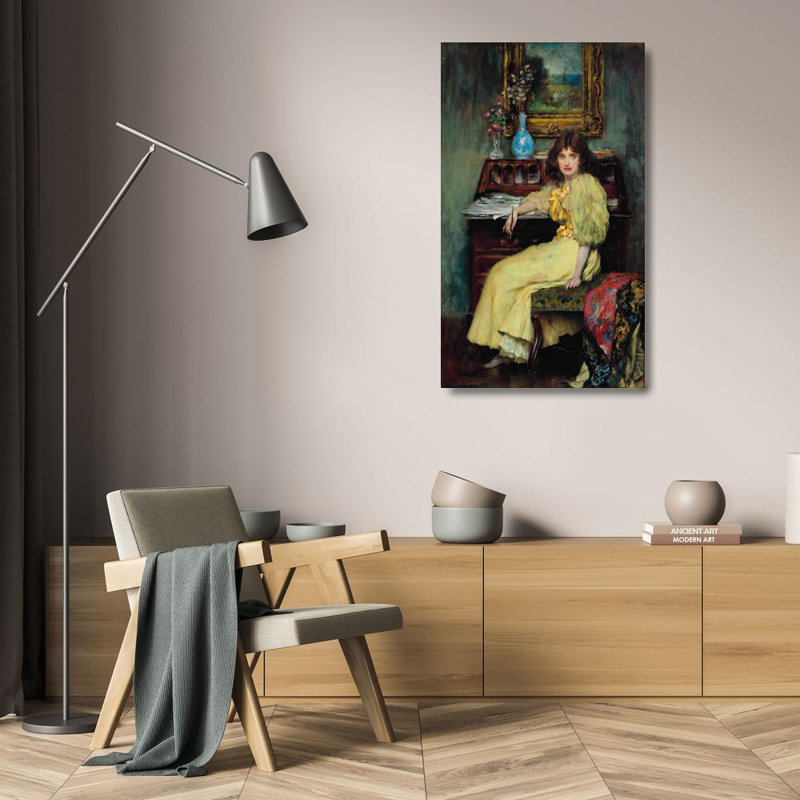 "Une lettre difficile" par William Breakspeare - Art sur toile tendue avec châssis, H 24 po x l 17 po