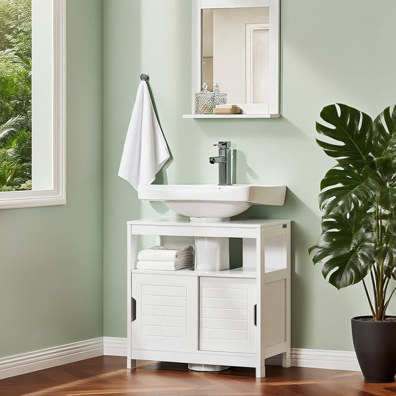 Lyndora 60cm Free-standing Vanity Unit Base, White