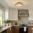 Antique Circular Led Flush Mount Light With Clear Crystals
