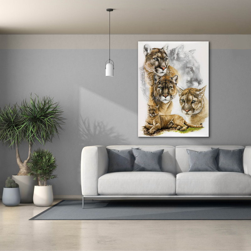«Fierce» par Barbara Keith, art mural sur toile, H 54 po x l 40 po x P 1,5 po