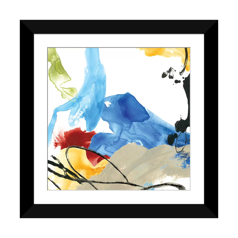 « formulation i », impression sur toile, Papier avec cadre noir, Blanc, H 24 po x l 24 po x P 1 po