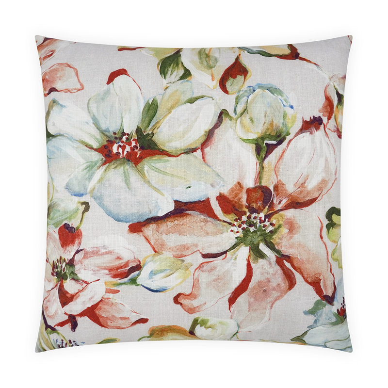 Blooming Throw Pillow, Square 20"
