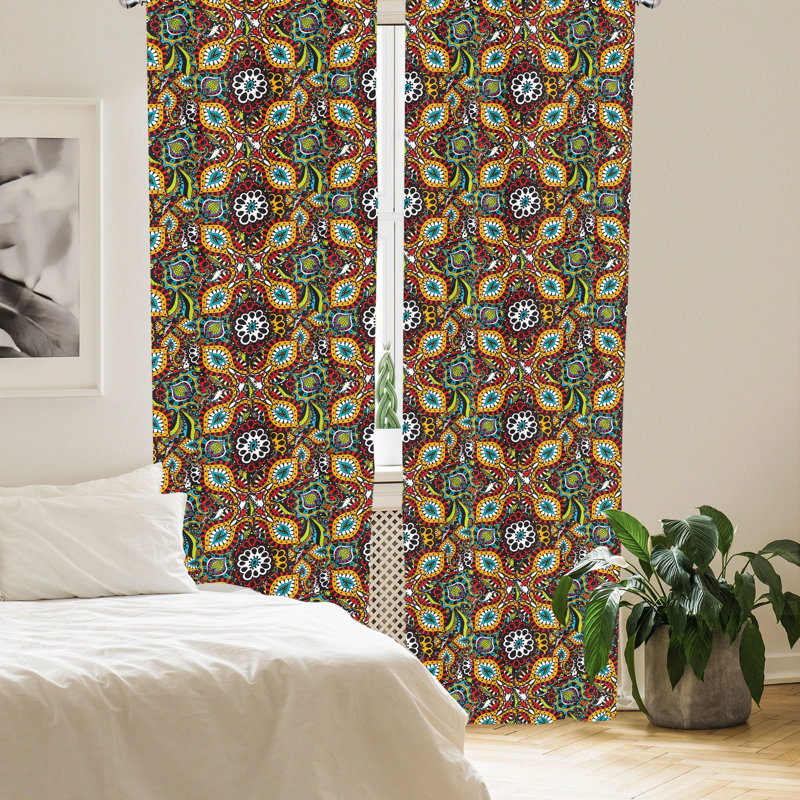 Semi-Sheer Rod Pocket Curtain Panels, 28" x 84"