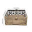 Porte-serviette floral en métal