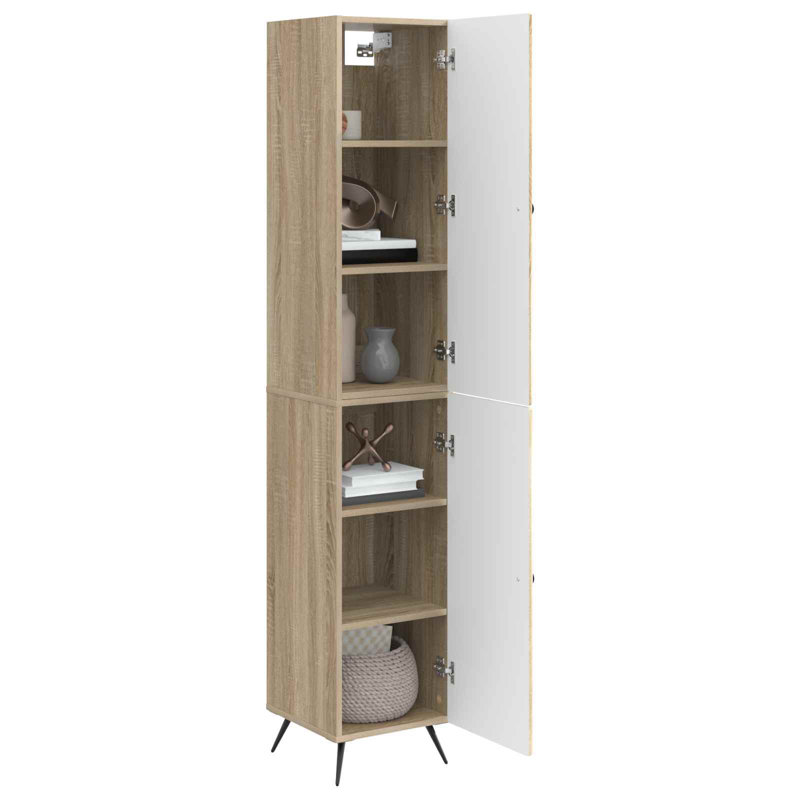 2 -Door 4 Storage Cabinet, Sonoma Oak