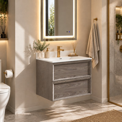 Meuble-lavabo mural flottant 36 po Modern