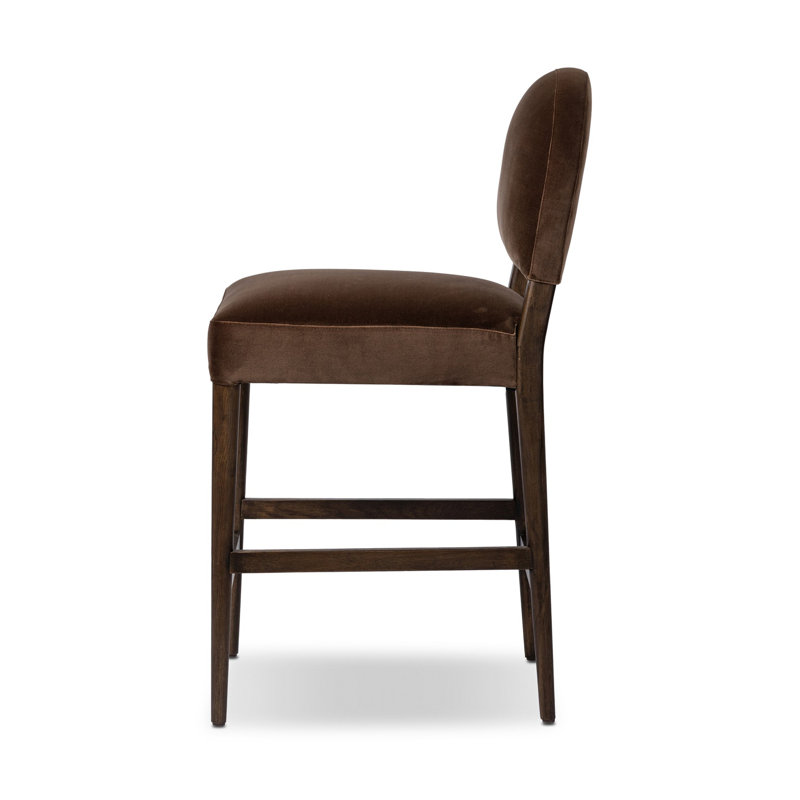 Abilene Stool-Somerton Ash, Counter Stool (27.13" Seat Height), Sapphire Coco, Burnt Oak
