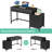 51''w Reversible Computer Desk With 5 Drawers