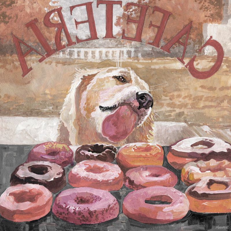 «Apollo Likes Donuts», reproduction sur toile tendue, H 12 po x l 12 po x P 1,5 po