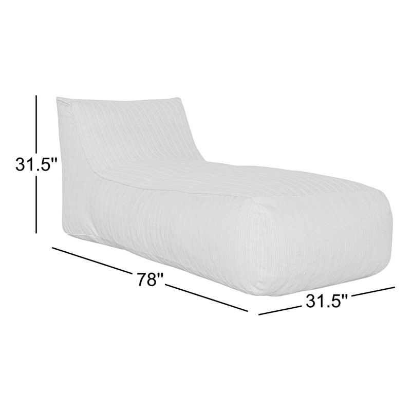 Lirio Outdoor Chaise Cream, Cream