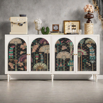 Creative art multi-functional sideboard