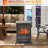 22" Electric Fireplace Heater, Freestanding Fire Place Stove With Realistic LED Flames And Logs, And Overheating Protection, 750W/1500W, Black-168880166
