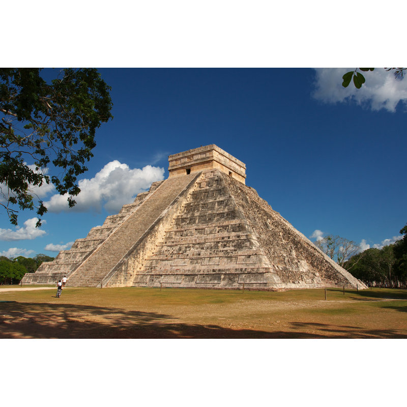 Kukulkan's Pyramid, El Castillo by Han0747 - Wrapped Canvas Print, 30cm H x 46cm W