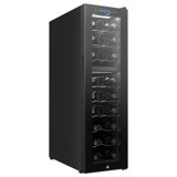 NutriChef Dual Zone Freestanding 33 Bottle Wine Refrigerator