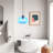 Single Dimmable Blue Handblown Glass Drop Ceiling  Pendant Lights