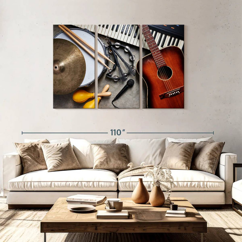 Abarca Musical Instruments Medley, 48" H x 74" W