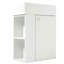 Meuble-lavabo de 18,5 po avec lavabo en résine, rangement intelligent, poignées en alliage de zinc, charnières à fermeture en douceur, tablettes latérales faciles à installer, meuble sous-lavabo, caractéristique