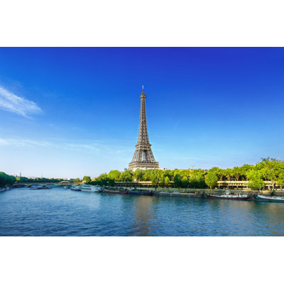 Genica Eiffel Tower 1 by - Photographie de toile tendue