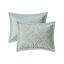 Mini ensemble d'édredon brodé à motif médaillon ultra pelucheux