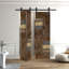 Porte pliante en bois massif en forme de S avec quincaillerie nécessaire-103532223-104191416