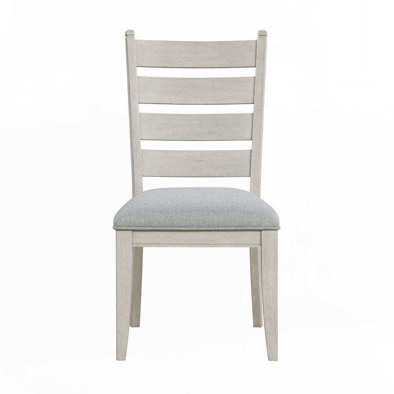 Side Chairs Set, Antique White, Gray