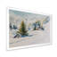 Petite maison dans les montagnes d'hiver - Peinture sur toile-59536987-59536984